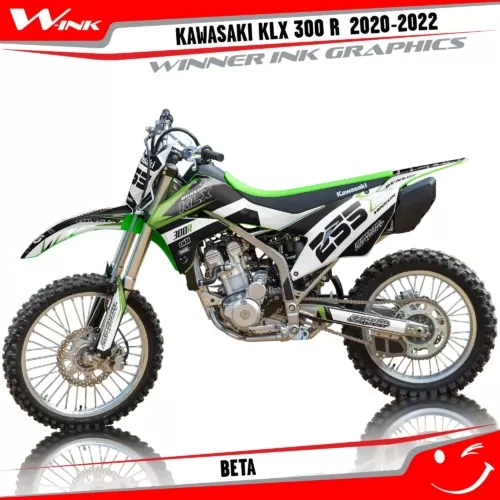 Kawasaki-KLX-300R-2020-2021-2022-graphics-kit-and-decals-Beta