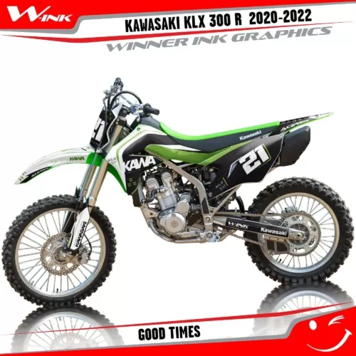 Kawasaki-KLX-300R-2020-2021-2022-graphics-kit-and-decals-Good-Times