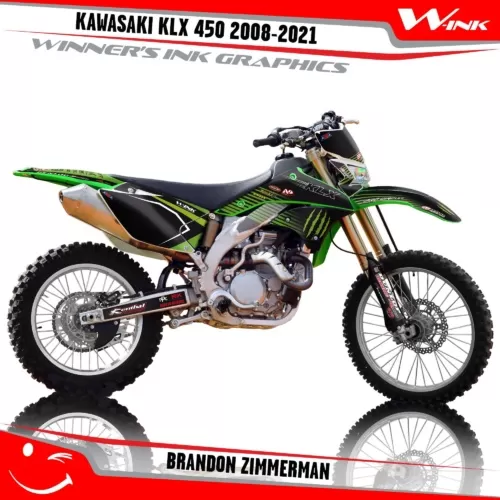 Kawasaki-KLX 450 2008-2009 2010 2011 2012 2013 2014 2018 2019 2020-2021-graphics-kit-and-decals-Brandon-Zimmerman