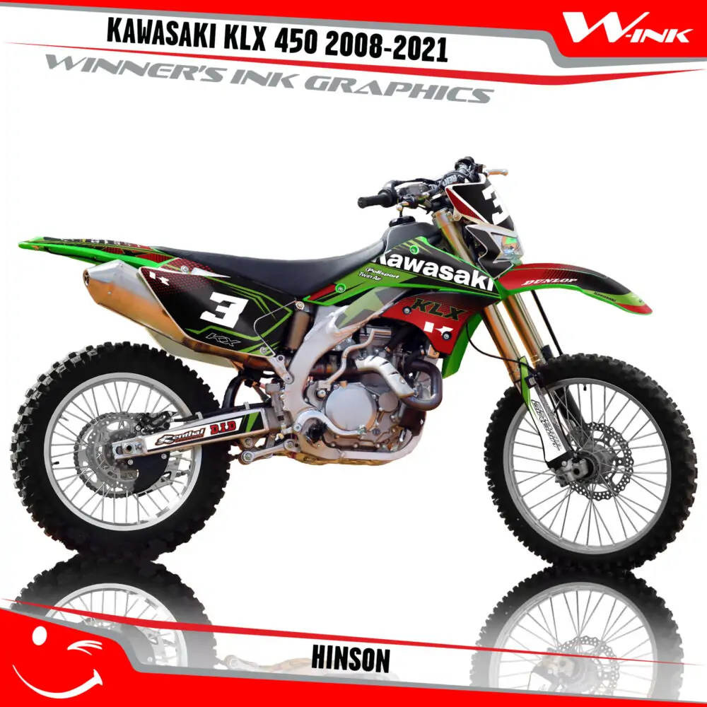 Kawasaki-KLX 450 2008-2009 2010 2011 2012 2013 2014 2018 2019 2020-2021-graphics-kit-and-decals-Hinson