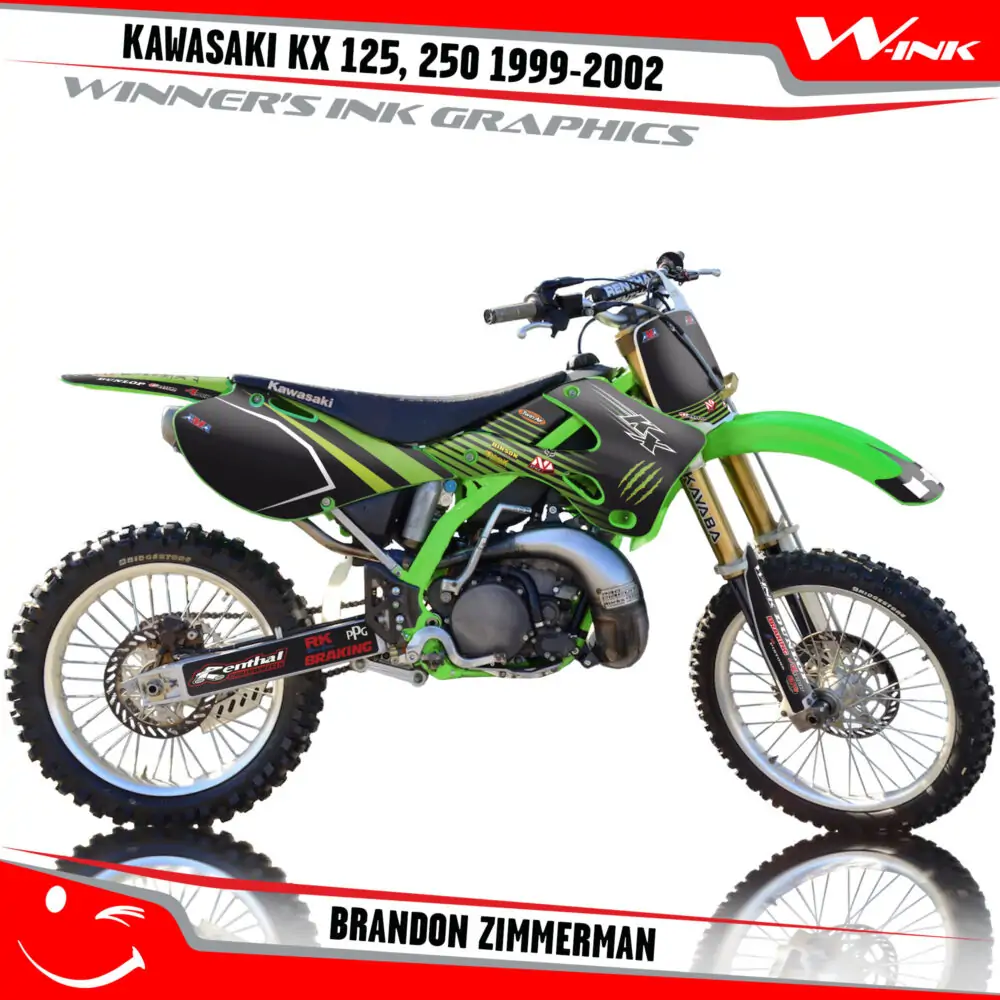Kawasaki-KX-125,-250-1999-2000-2001-2002-graphics-kit-and-decals-Brandon-Zimmerman