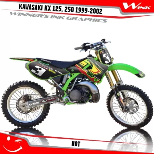 Kawasaki-KX-125,-250-1999-2000-2001-2002-graphics-kit-and-decals-Hot