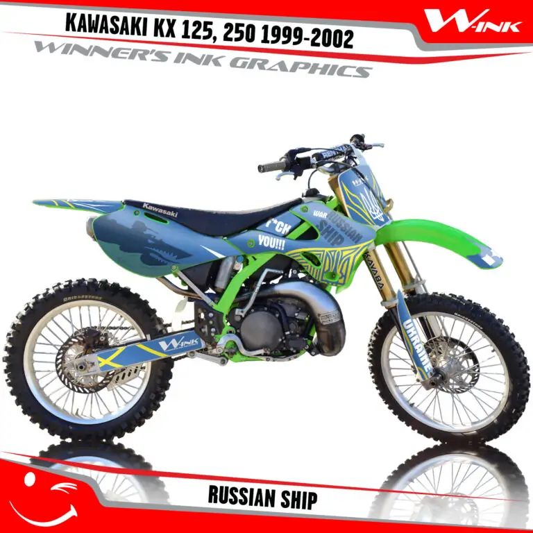 Kawasaki-KX-125,-250-1999-2000-2001-2002-graphics-kit-and-decals-Russian-Ship