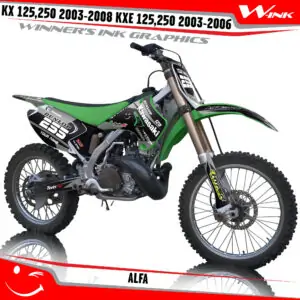 Kawasaki-KX-125-250-2003-2004-2005-2006-2007-2008-KXE-125-250-2003-2006-graphics-kit-and-decals-Alfa