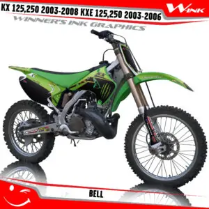 Kawasaki-KX-125-250-2003-2004-2005-2006-2007-2008-KXE-125-250-2003-2006-graphics-kit-and-decals-Bell