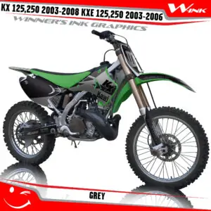 Kawasaki-KX-125-250-2003-2004-2005-2006-2007-2008-KXE-125-250-2003-2006-graphics-kit-and-decals-Grey