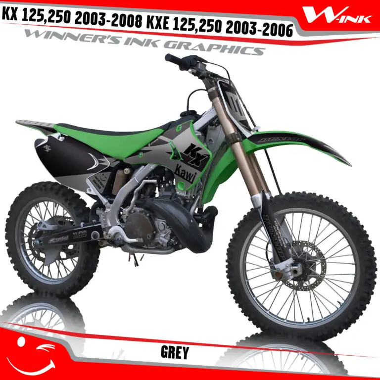 Kawasaki-KX-125-250-2003-2004-2005-2006-2007-2008-KXE-125-250-2003-2006-graphics-kit-and-decals-Grey