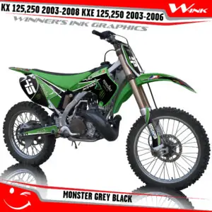 Kawasaki-KX-125-250-2003-2004-2005-2006-2007-2008-KXE-125-250-2003-2006-graphics-kit-and-decals-Monster-Grey-Black