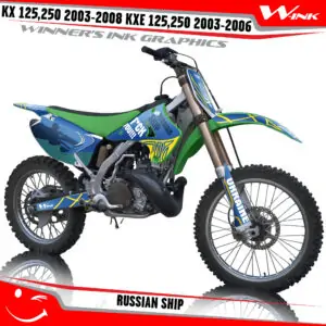 Kawasaki-KX-125-250-2003-2004-2005-2006-2007-2008-KXE-125-250-2003-2006-graphics-kit-and-decals-Russian-Ship