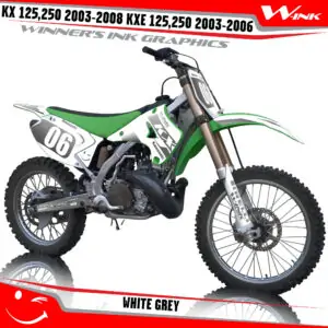 Kawasaki-KX-125-250-2003-2004-2005-2006-2007-2008-KXE-125-250-2003-2006-graphics-kit-and-decals-White-Grey