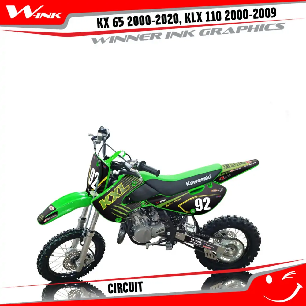 Kawasaki-KX-65-2000-2001-2002-2003-2017-2018-2019-2020, KLX 110 2000-2001-2002-2003-2004-2005-2006-2007-2008-2009-graphics-kit-and-decals-Circuit