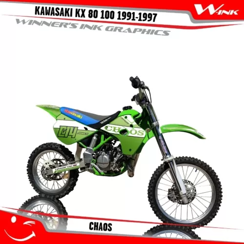Kawasaki-KX 80-100-1991-1992-1993-1994-1995-1996-1997-graphics-kit-and-decals-Chaos