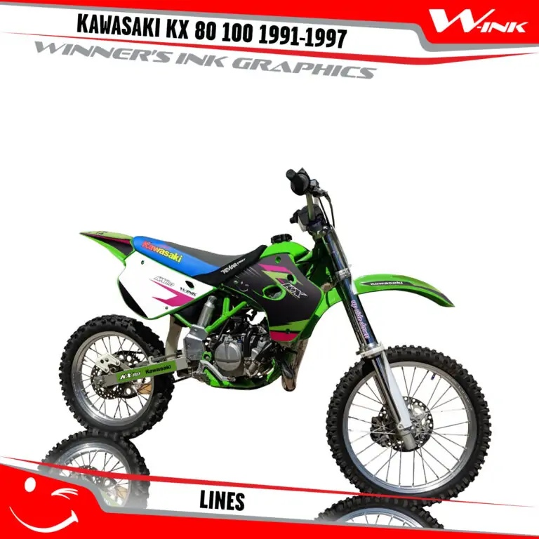 Kawasaki-KX 80-100-1991-1992-1993-1994-1995-1996-1997-graphics-kit-and-decals-Lines