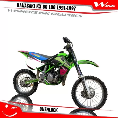 Kawasaki-KX 80-100-1991-1992-1993-1994-1995-1996-1997-graphics-kit-and-decals-Owenlock