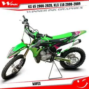Kawasaki-KX-85,-100-2014-2015-2016-2017-2018-2019-2020-2021-2022-graphics-kit-and-decals-Waves