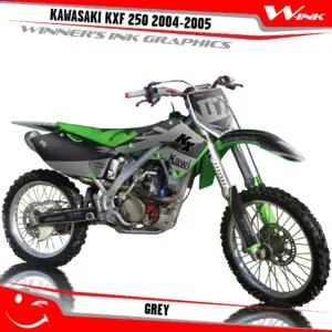 Kawasaki-KXF-250-2004-2005-graphics-kit-and-decals-Grey