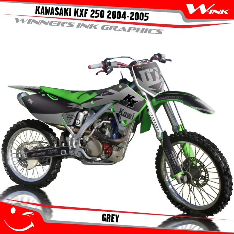 Kawasaki-KXF-250-2004-2005-graphics-kit-and-decals-Grey