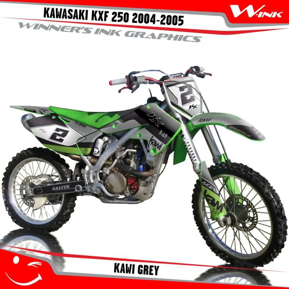 Kawasaki-KXF-250-2004-2005-graphics-kit-and-decals-Kawi-Grey