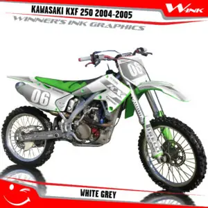 Kawasaki-KXF-250-2004-2005-graphics-kit-and-decals-White-Grey