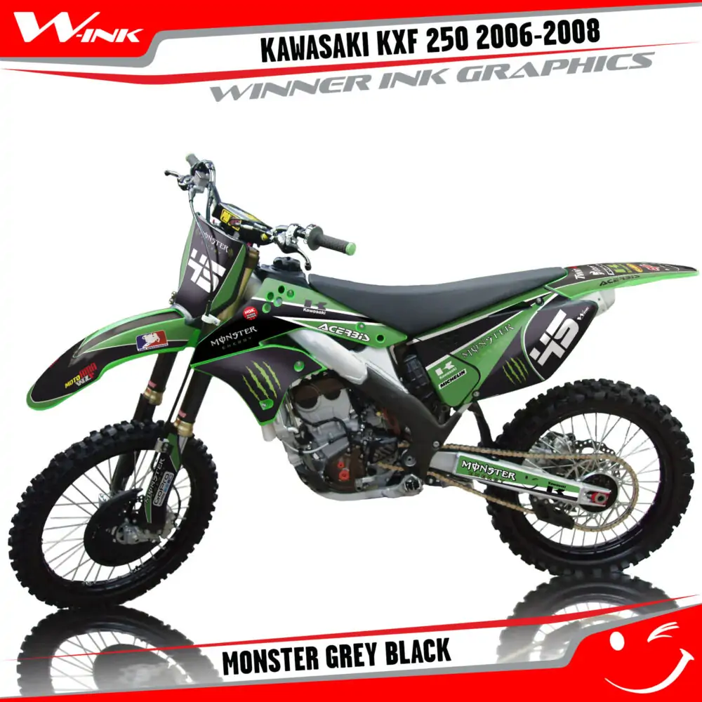 Kawasaki-KXF-250-2006-2007-2008-graphics-kit-and-decals-Monster-Grey-Black