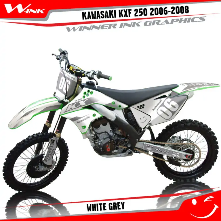 Kawasaki-KXF-250-2006-2007-2008-graphics-kit-and-decals-White-Grey