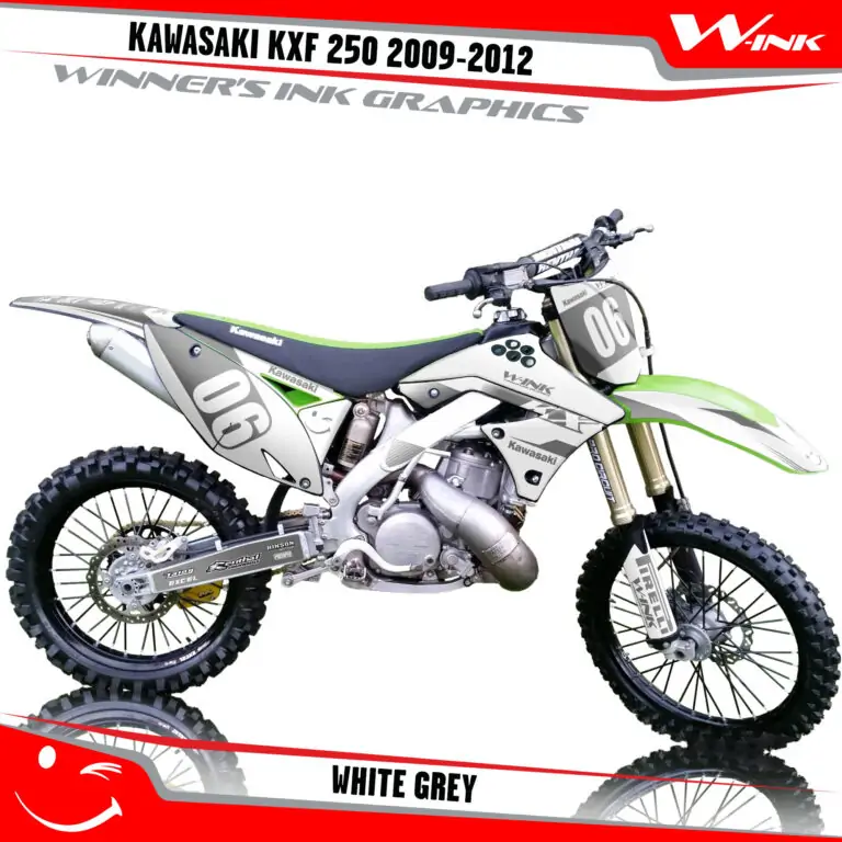 Kawasaki-KXF-250-2009-2010-2011-2012-graphics-kit-and-decals-White-Grey