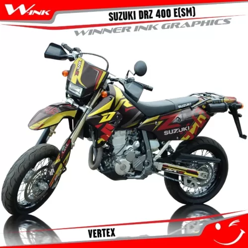 Suzuki-DRZ-400-E-SM-graphics-kit-and-decals-Vertex
