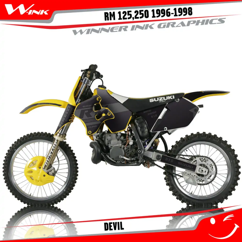 Suzuki-RM-125-250 1996-1997-1998-graphics-kit-and-decals-Devil