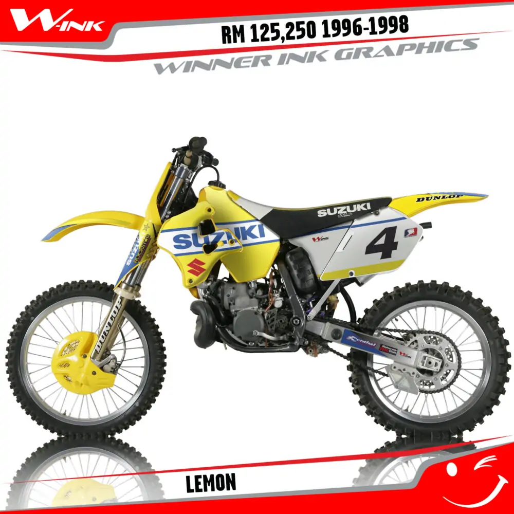 Suzuki-RM-125-250 1996-1997-1998-graphics-kit-and-decals-Lemon
