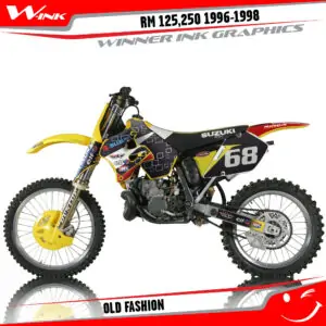 Suzuki-RM-125-250 1996-1997-1998-graphics-kit-and-decals-Old-Fashion