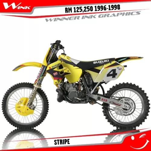 Suzuki-RM-125-250 1996-1997-1998-graphics-kit-and-decals-Stripe