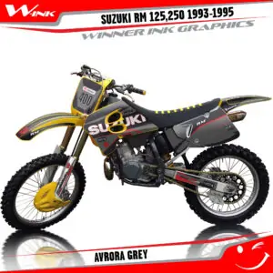 Suzuki-RM-125,250-1993-1994-1995-graphics-kit-and-decals-Avrora-Grey