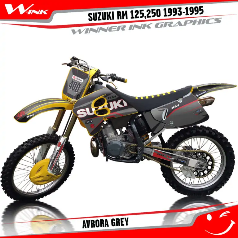 Suzuki-RM-125,250-1993-1994-1995-graphics-kit-and-decals-Avrora-Grey