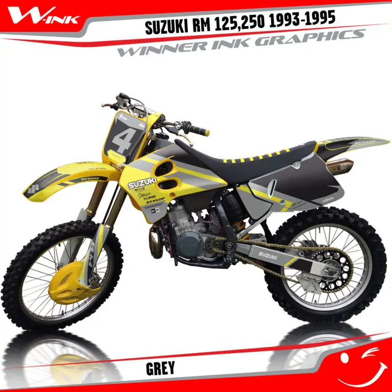 Suzuki-RM-125,250-1993-1994-1995-graphics-kit-and-decals-Grey