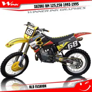 Suzuki-RM-125,250-1993-1994-1995-graphics-kit-and-decals-Old-Fashion