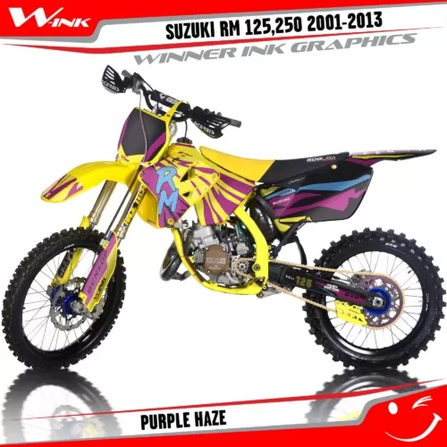 Suzuki-RM-125,250-2001-2002-2003-2004-2009-2010-2011-2012-2013-graphics-kit-and-decals-Purple-Haze