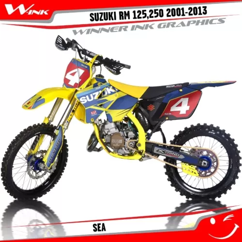 Suzuki-RM-125,250-2001-2002-2003-2004-2009-2010-2011-2012-2013-graphics-kit-and-decals-Sea