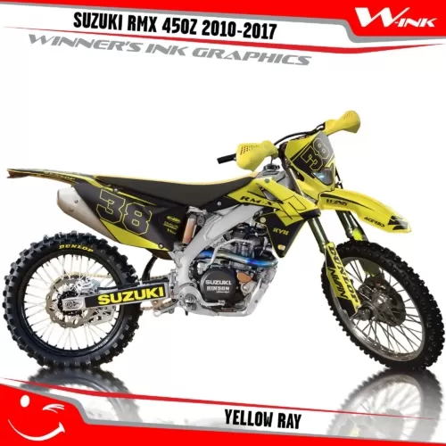Suzuki-RMX-450Z-2010-2011-2012-2013-2014-2015-2016-2017-graphics-kit-and-decals-Yellow-Ray