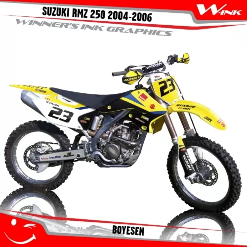 Suzuki-RMZ 250 2004-2005-2006-graphics-kit-and-decals-Boyesen