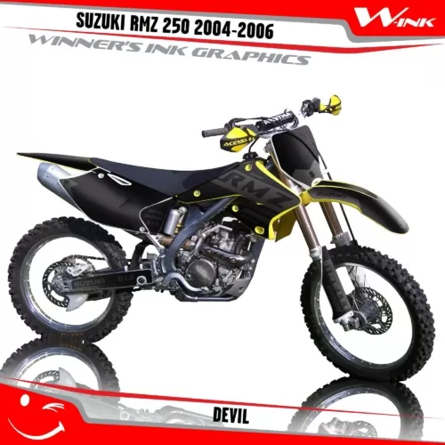 Suzuki-RMZ 250 2004-2005-2006-graphics-kit-and-decals-Devil