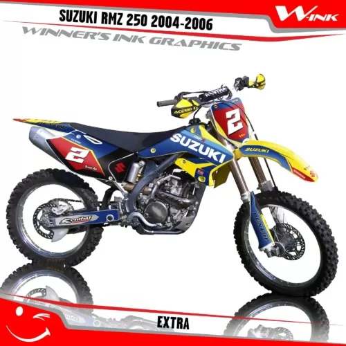 Suzuki-RMZ 250 2004-2005-2006-graphics-kit-and-decals-Extra