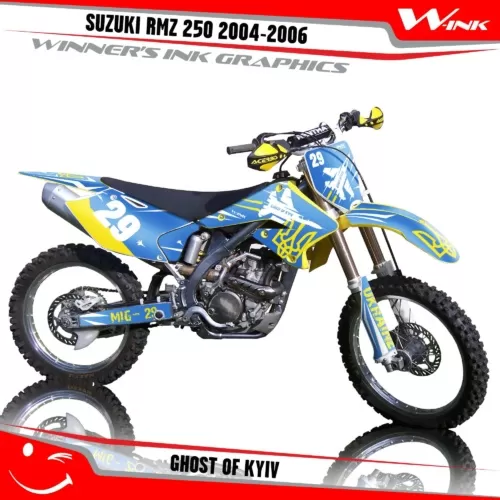 Suzuki-RMZ 250 2004-2005-2006-graphics-kit-and-decals-Ghost-of-Kyiv
