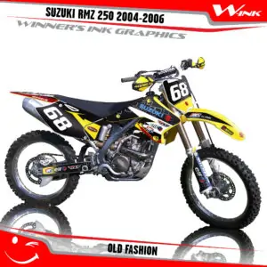 Suzuki-RMZ 250 2004-2005-2006-graphics-kit-and-decals-Old-Fashion