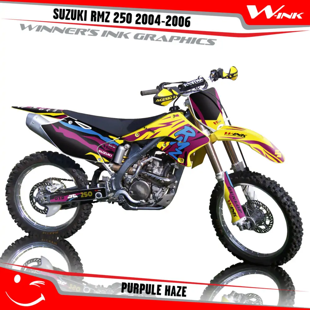 Suzuki-RMZ 250 2004-2005-2006-graphics-kit-and-decals-Purpule-Haze
