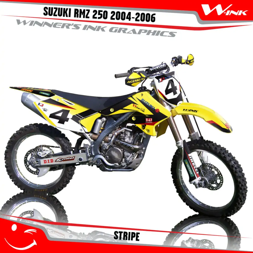 Suzuki-RMZ 250 2004-2005-2006-graphics-kit-and-decals-Stripe