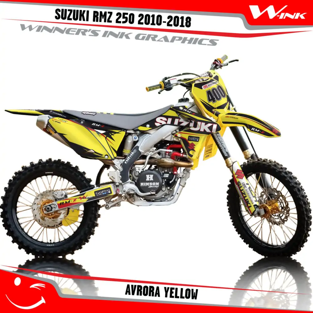 Suzuki-RMZ-250-2010-2011-2012-2013-2014-2015-2016-2017-2018-graphics-kit-and-decals-Avrora-Yellow