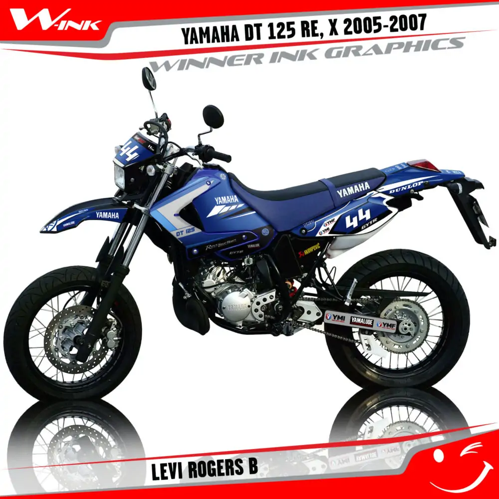 Yamaha-DT-125-RE-X-2005-2006-2007-graphics-kit-and-decals-Levi-Rogers-B