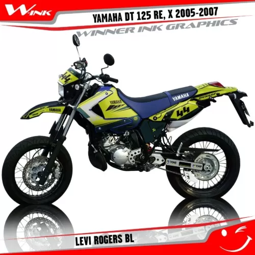 Yamaha-DT-125-RE-X-2005-2006-2007-graphics-kit-and-decals-Levi-Rogers-BL