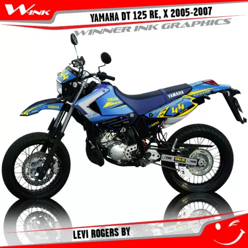 Yamaha-DT-125-RE-X-2005-2006-2007-graphics-kit-and-decals-Levi-Rogers-BY