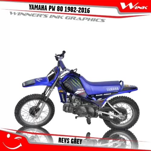 Yamaha-PW-80-1982-1983-1984-1985-2012-2013-2014-2015-2016-graphics-kit-and-decals-Revs-Grey